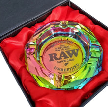 Load image into Gallery viewer, Raw Rainbow Glass Ashtray