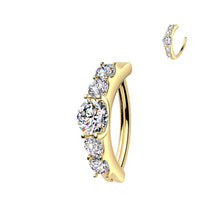 Load image into Gallery viewer, MRHTN15 Belly Titanium Piercing Moissanite
