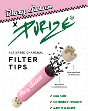 Load image into Gallery viewer, Blazy Susan Pink Activated Carbon Filter Tips