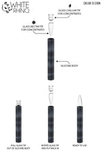 Load image into Gallery viewer, White Rhino Chillum to Straw