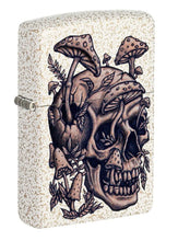 Load image into Gallery viewer, Zippo Skull Shroom Design White Gold