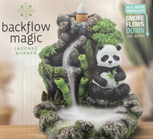 Load image into Gallery viewer, Bamboo Waterfall Panda Backflow Incense Burner