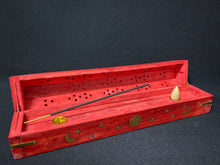 Load image into Gallery viewer, Wooden Coffin Incense Burner