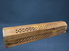 Load image into Gallery viewer, Wooden Coffin Incense Burner