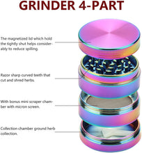 Load image into Gallery viewer, Rainbow Metal Herb Grinder