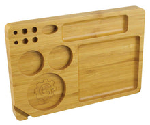 Load image into Gallery viewer, Grindhouse Rolling Tray w/ Storage Bamboo