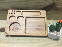 Load image into Gallery viewer, Grindhouse Rolling Tray w/ Storage Bamboo