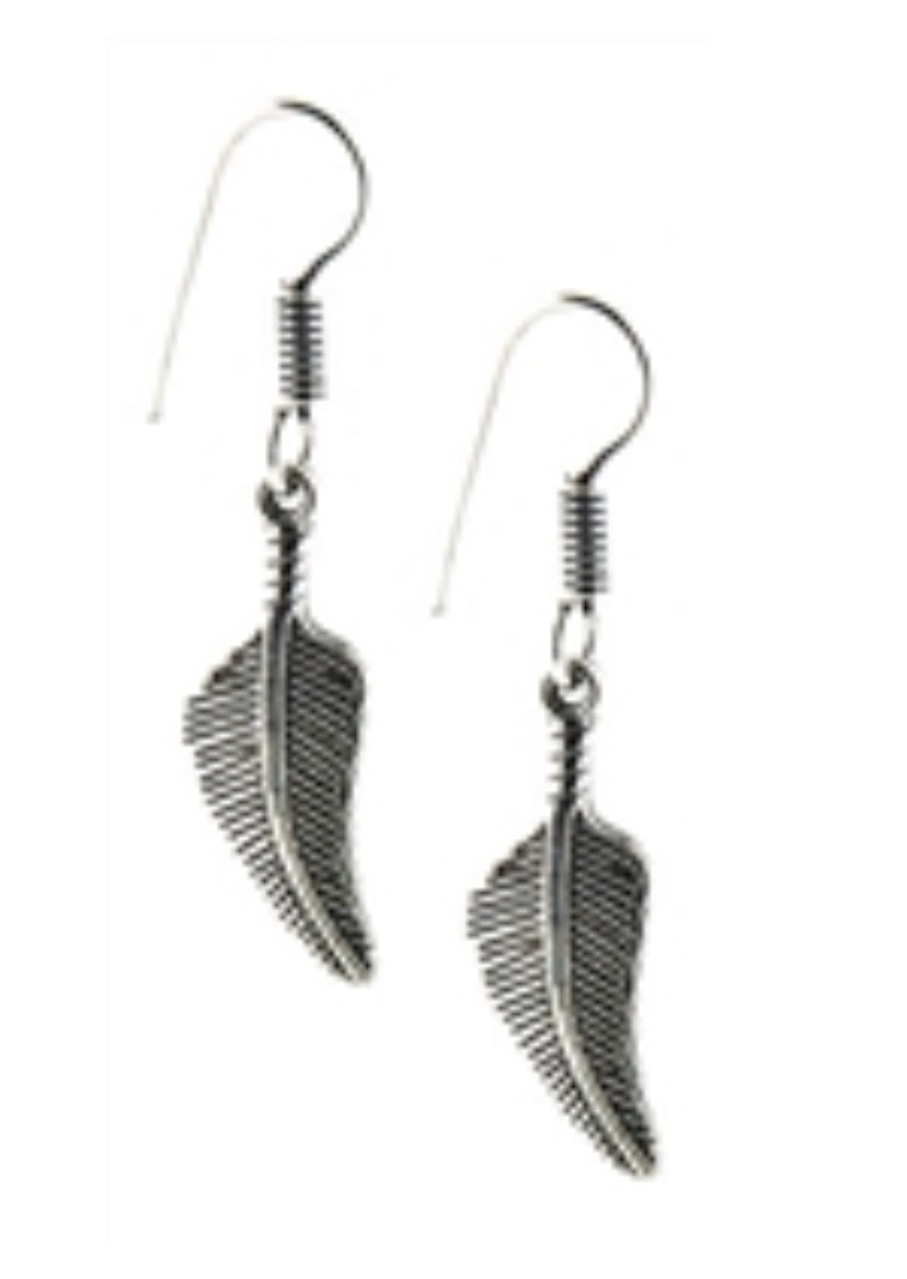Tibetan Feather Earrings