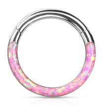 Load image into Gallery viewer, RH97 (5/16") Opal Hoop Rings Surgical

