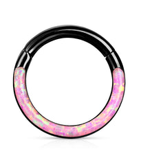 Load image into Gallery viewer, RH97 (5/16") Opal Hoop Rings Surgical
