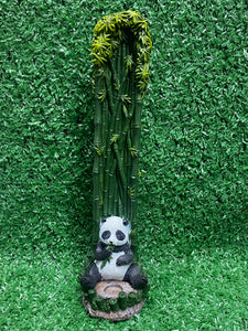 Bamboo Panda Upright Incense Burner
