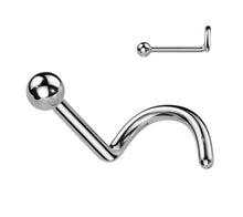 Load image into Gallery viewer, Nose Ball Screw Piercing Titanium T23NOS01
