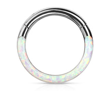 Load image into Gallery viewer, RH97 (5/16") Opal Hoop Rings Surgical

