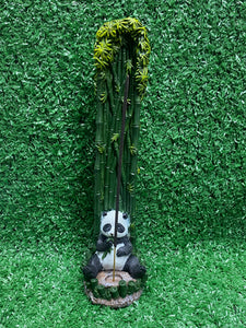 Bamboo Panda Upright Incense Burner