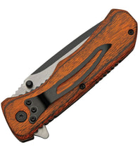 Load image into Gallery viewer, Engraveable Wood Linerlock Knife
