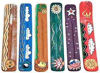 Celestial Wooden Incense Burner Set