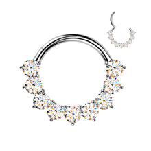 Load image into Gallery viewer, MRHT02 Septum Titanium Piercing Moissanite
