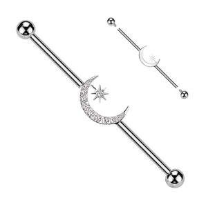 Industrial Barbell Piercing TIBI14