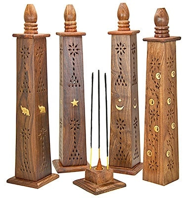 Assorted Wooden Tower Burner