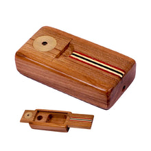 Load image into Gallery viewer, Sneaky Tokes Stash 'N Go Wood Smoking Pipe
