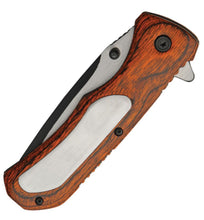 Load image into Gallery viewer, Engraveable Wood Linerlock Knife
