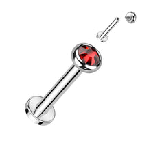 Load image into Gallery viewer, TIL08 Cartilage/Labret Opal Top Piercing
