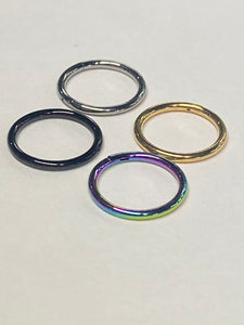 Hoop Ring Piercing Titanium 16GA