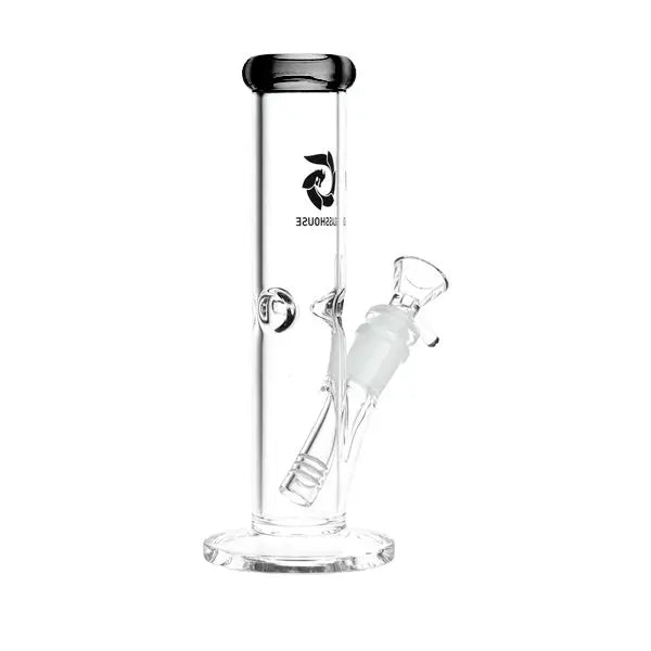 Glass House Pinched Straight Tube Water Pipe