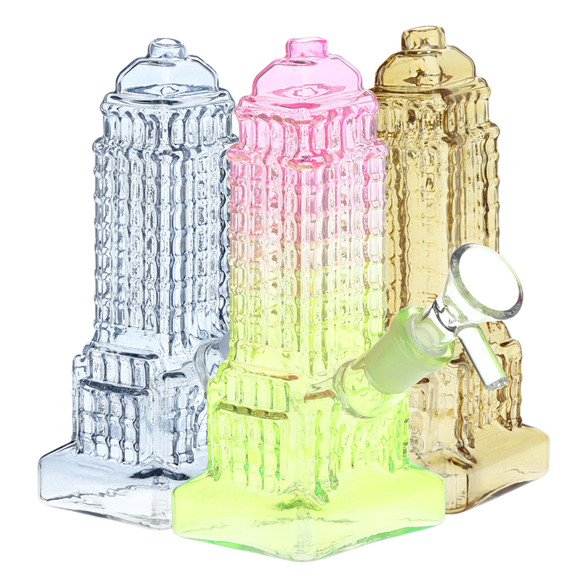 Empire State of Mind Glass Water Pipe