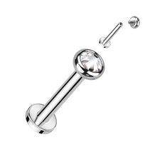 Load image into Gallery viewer, TIL08 Cartilage/Labret Opal Top Piercing
