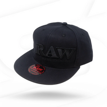 Load image into Gallery viewer, Raw Baseball Black on Black Hat
