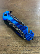 Load image into Gallery viewer, Blue Wrecker Rescue Linerlock

