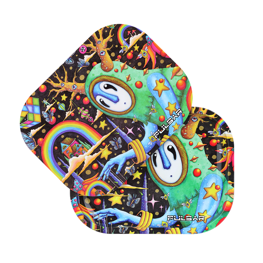 Pulsar Mini Metal Rolling Tray & Lid | The World