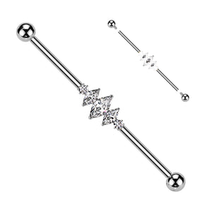 Industrial Barbell Piercing TIBI09