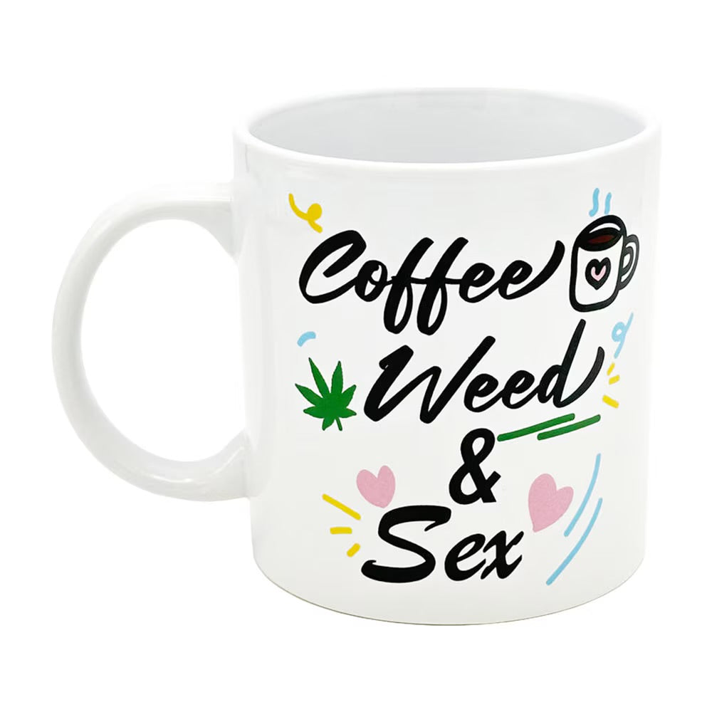 Coffee, Weed, Sex Giant Mug