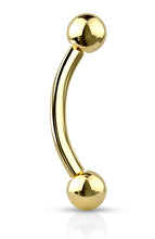 Load image into Gallery viewer, TICT Curved Barbell Titanium Piercing

