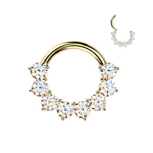 Load image into Gallery viewer, MRHT02 Septum Titanium Piercing Moissanite

