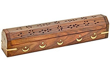 Load image into Gallery viewer, Moon &amp; Star Wooden Incense Burner
