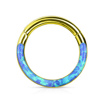 Load image into Gallery viewer, RH97 (5/16") Opal Hoop Rings Surgical
