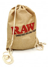Load image into Gallery viewer, Raw Drawstring Bag
