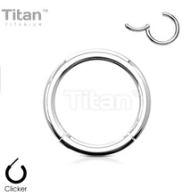 Load image into Gallery viewer, Hoop Ring Piercing Titanium 16GA
