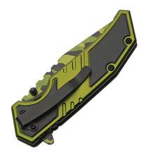 Load image into Gallery viewer, Army Camo Tanto Linerlock Knife
