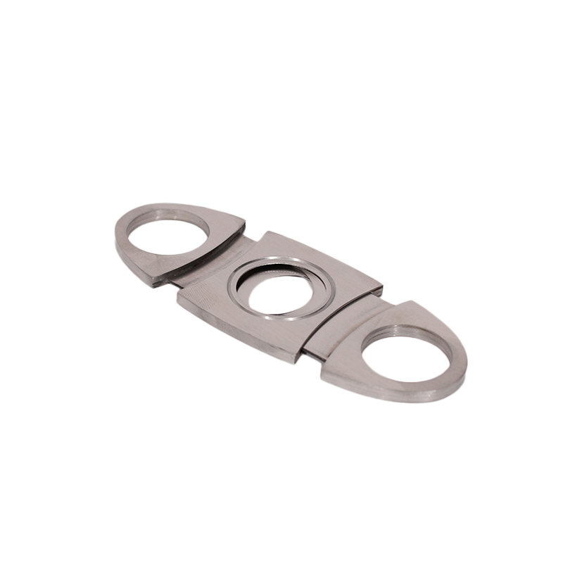 Cigar Cutter 2 Bladed Double Loop Stainless Steel