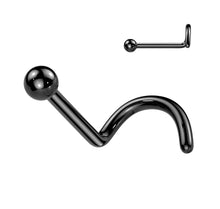Load image into Gallery viewer, Nose Ball Screw Piercing Titanium T23NOS01
