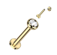Load image into Gallery viewer, TIL08 Cartilage/Labret Opal Top Piercing
