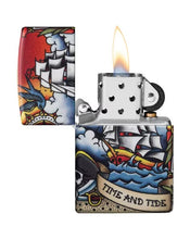 Load image into Gallery viewer, Zippo Nautical Tattoo Design
