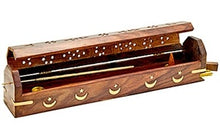 Load image into Gallery viewer, Moon &amp; Star Wooden Incense Burner
