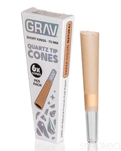 Load image into Gallery viewer, Grav Quartz Tip Natural Cones
