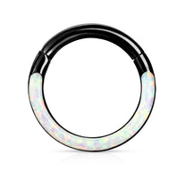 Load image into Gallery viewer, RH97 (5/16") Opal Hoop Rings Surgical
