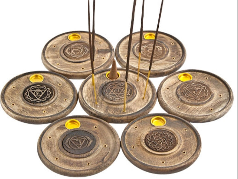 7 Pieces Chakra Cone & Sticks Plate Burner